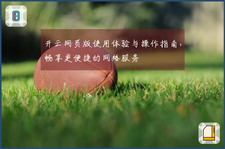 开云网页版使用体验与操作指南，畅享更便捷的网络服务